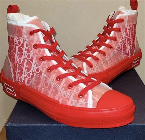 dior chucks red|christian Dior sneakers high top.